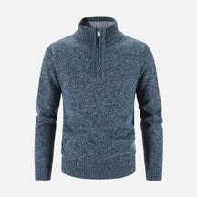 Suéter Masculino Gola Bordado Meio Zíper Ferrutini FRT234