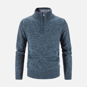 Suéter Masculino Gola Bordado Meio Zíper Ferrutini FRT234