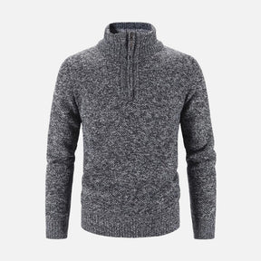 Suéter Masculino Gola Bordado Meio Zíper Ferrutini FRT234