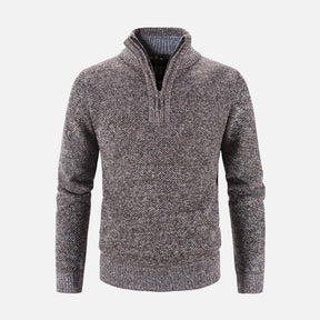 Suéter Masculino Gola Bordado Meio Zíper Ferrutini FRT234