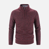 Suéter Masculino Gola Bordado Meio Zíper Ferrutini FRT234