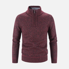 Suéter Masculino Gola Bordado Meio Zíper Ferrutini FRT234