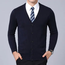 Suéter Masculino Slim Fit em Lã Ferrutini FRT237